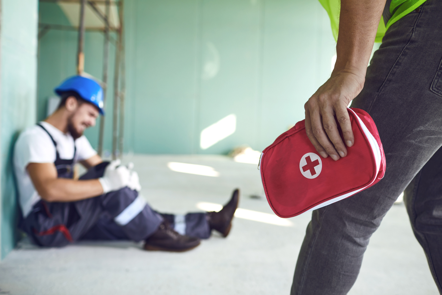 man injured on the job